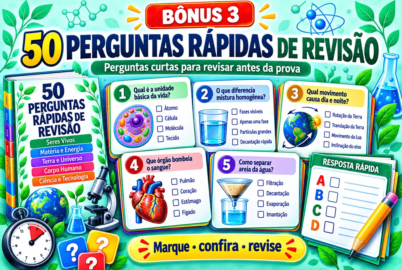 50 Perguntas Rápidas de Revisão