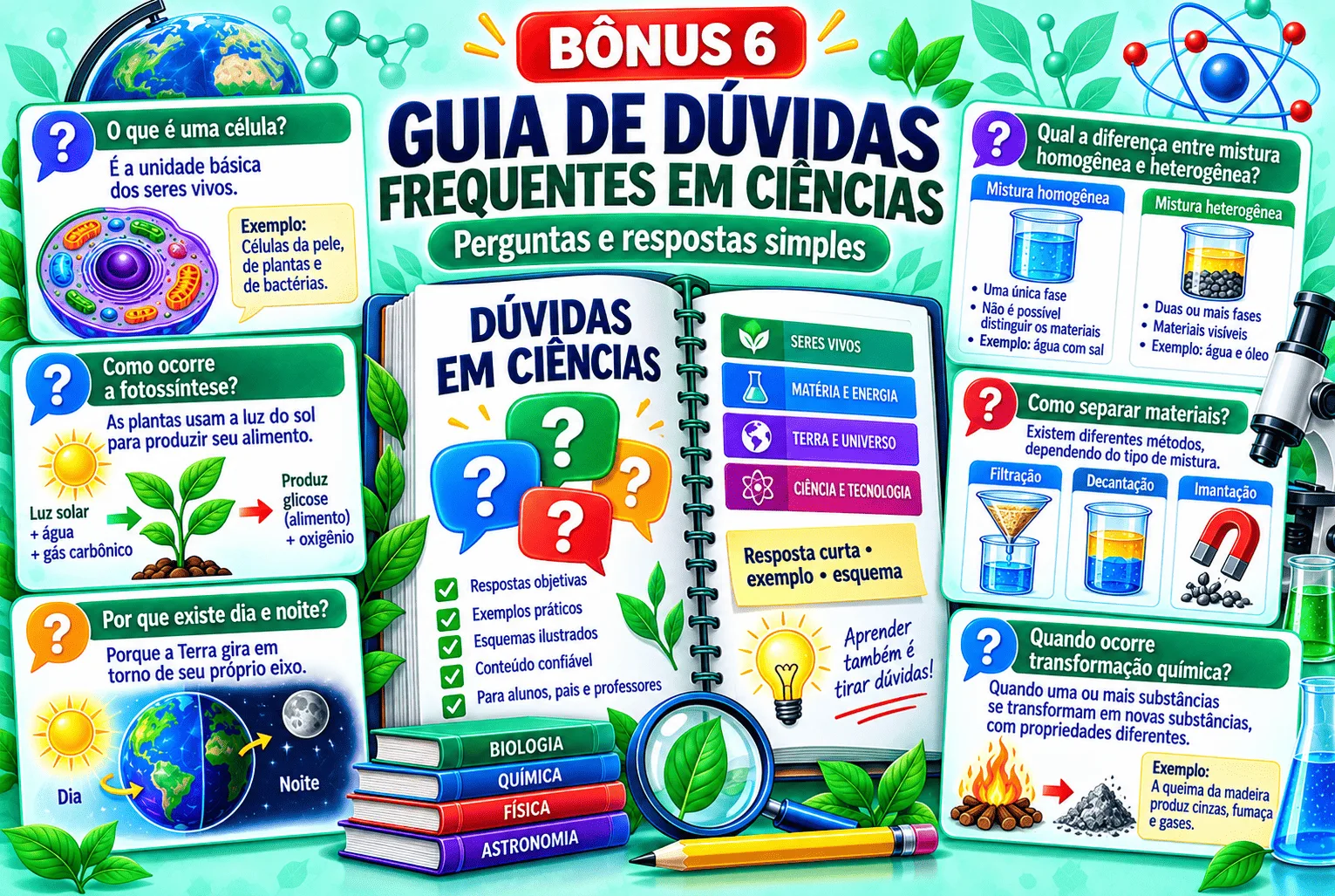 Guia de Dúvidas Frequentes em Ciências
